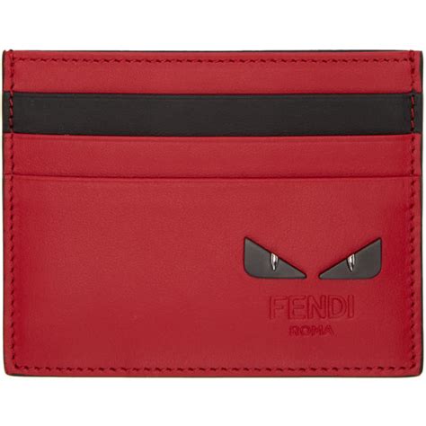 fendi card holder bag bugs red|Fendi card holder for women.